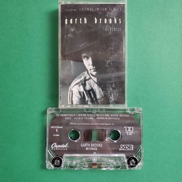 Garth Brooks No Fences Cassette 1990 Capitol - Picture 1 of 2